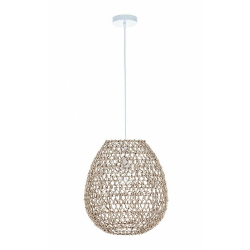 Lustra abajur hartie maro Zambia, 40W, 38x42 cm