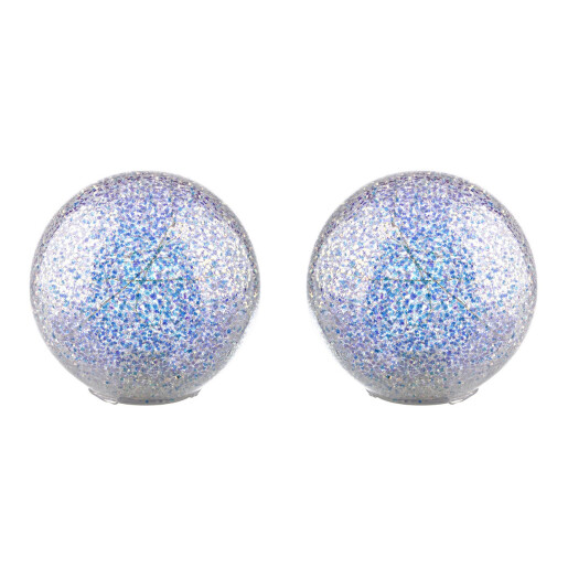 Set 2 sfere sticla cu led 15 cm