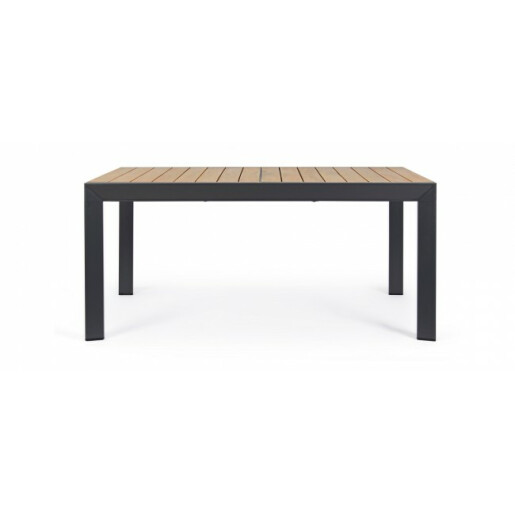 Masa extensibila aluminiu gri antracit blat ceramica Belmar 160/240x100x75 cm