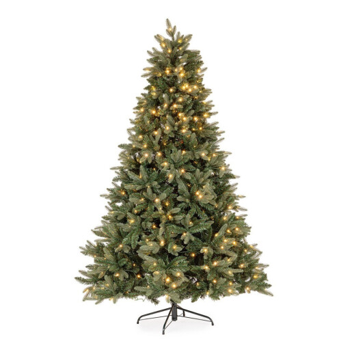 Brad artificial verde cu leduri Frejus Ø120x180h