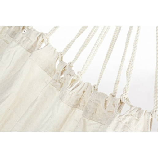 Hamac suspendabil din bumbac crem Kauana 200 cm x 100 cm