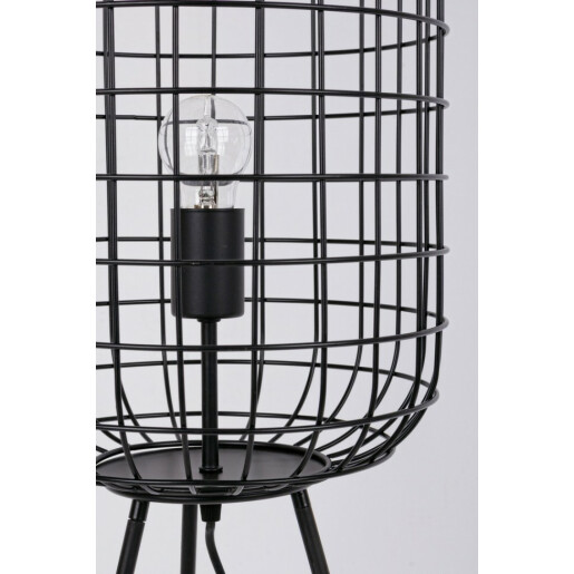 Lampadar metal negru Treppiede 117 cm