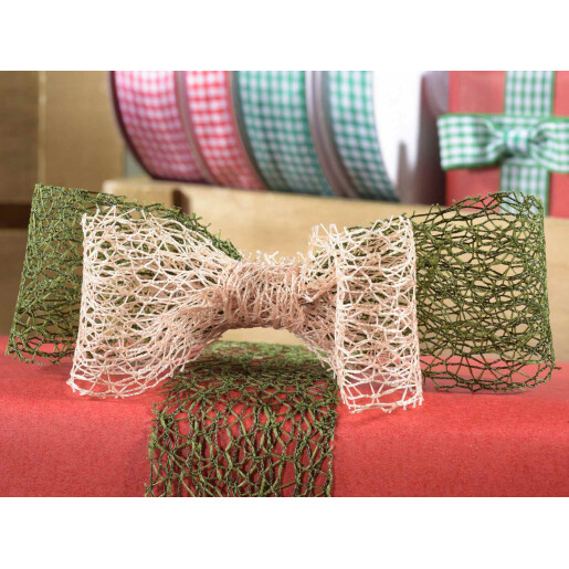 Set 4 role panglica Craciun 20m x 3.8 cm