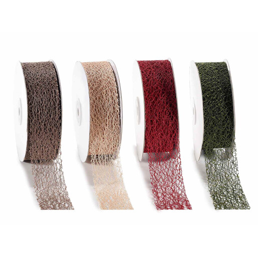 Set 4 role panglica Craciun 20m x 3.8 cm
