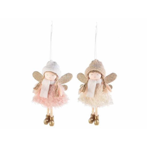 Set 2 ornamente brad Inger 9x13 cm