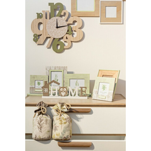 Rama foto de masa lemn natur verde Life 18.5x1.3x23.5 cm