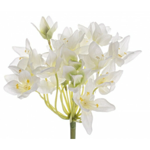 Set 12 flori artificiale Ceapa alba 77 cm