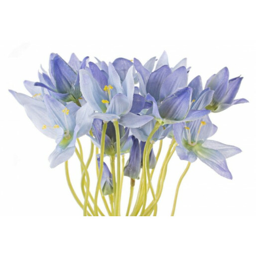 Set 12 flori artificiale Ceapa albastra 77 cm