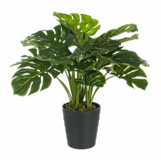 Planta artificiala Philodendron 24 frunze 60 cm x 60 cm x 65 h