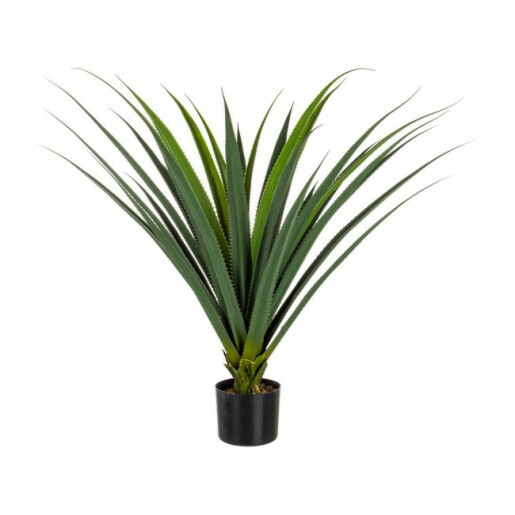 Planta suculenta artificiala verde in ghiveci cu 28 frunze 90 h