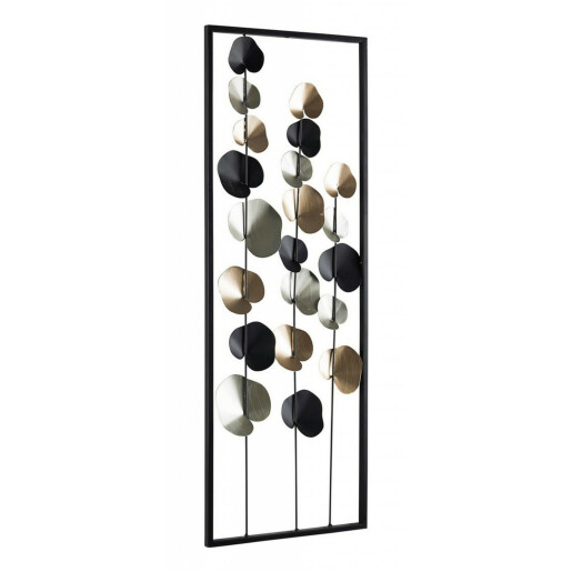 Decoratiune perete metal Kairos 30x4x84 cm