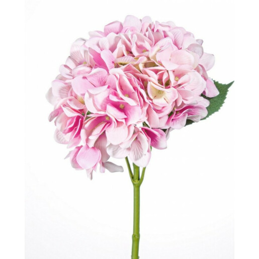 Set 12 Hortensii artificiale roz verzi 67 cm