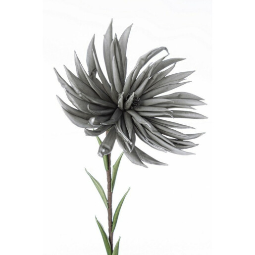 Set 12 Crizanteme artificiale gri 24x91 cm