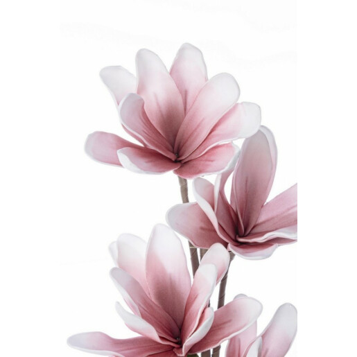 Set 12 flori artificiale Magnolia roz 25x92 cm
