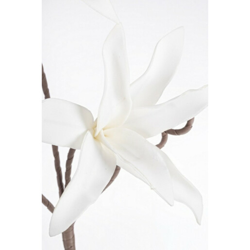 Set 12 flori artificiale alb maro 22x113 cm