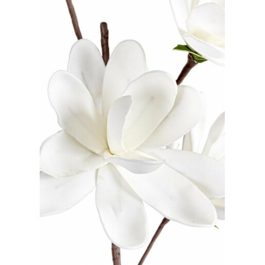 Set 12 Magnolia artificiala alba 25x92 cm