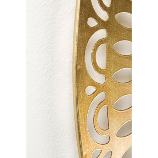 Decoratiune din metal aurie pentru perete Azhira 63 cm