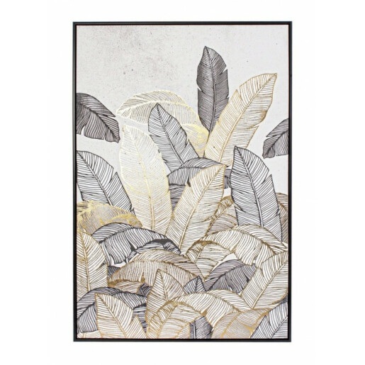 Tablou pe panza pictat in ulei Leaf 82.6 cm x 4.3 cm x 122.6 h