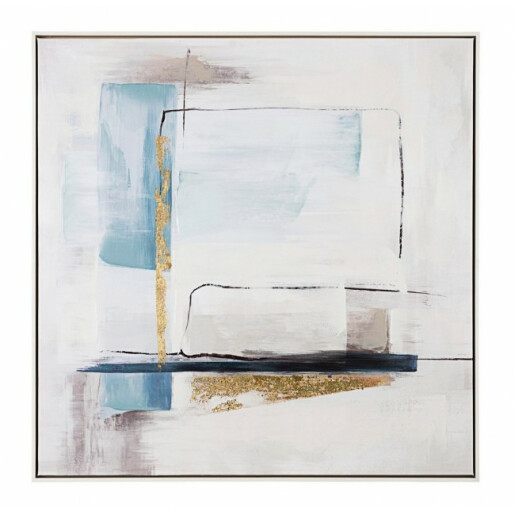 Tablou abstract pictat in ulei pe panza Crown 82.5 cm x 4.5 cm x 82.5 h