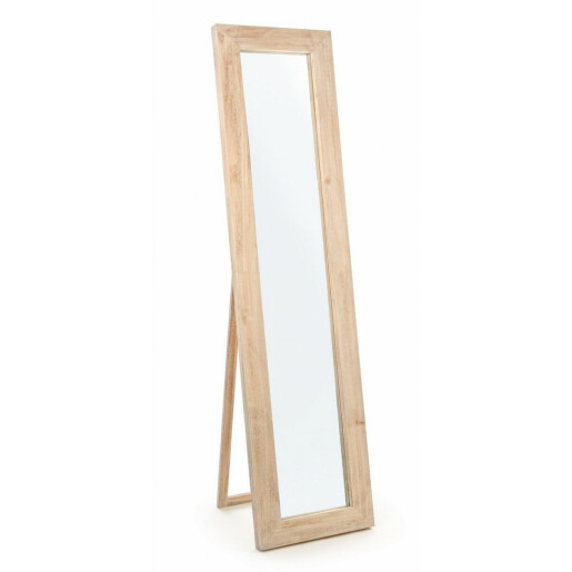 Oglinda decorativa de podea cu rama lemn natur Tiziano 44x4.5x174 cm