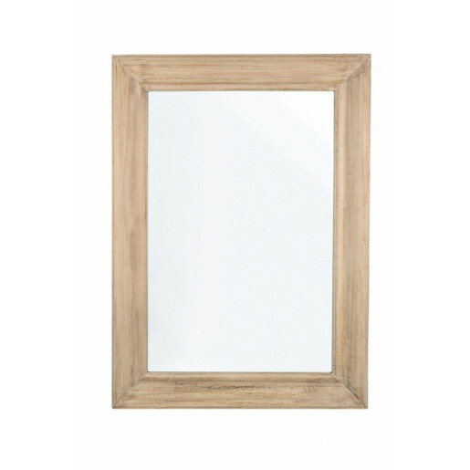 Oglinda decorativa perete cu rama lemn natur Tiziano 81x3.8x111 cm