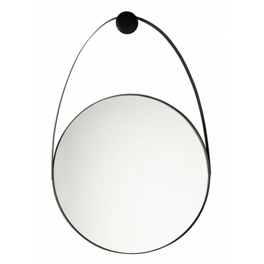 Oglinda perete cu rama metal negru Kieran 46x2.5x68 cm
