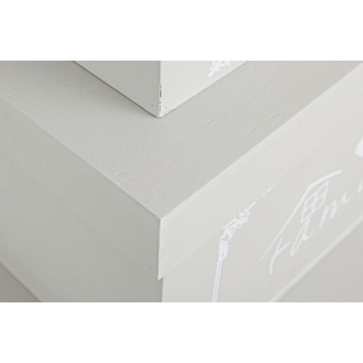 Set 3 cutii depozitare lemn gri Lovers 30x19x16 cm, 36x25x20 cm, 42x31x24 cm