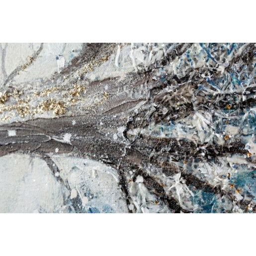 Tablou decorativ canvas in ulei Copac 120x2.8x90 cm
