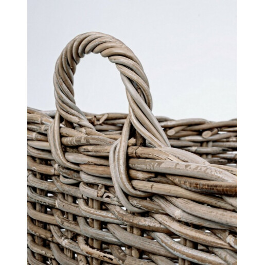 Set 3 cosuri depozitare rattan maro Narra 31x31x28 cm, 38x38x31 cm, 48x48x35 cm