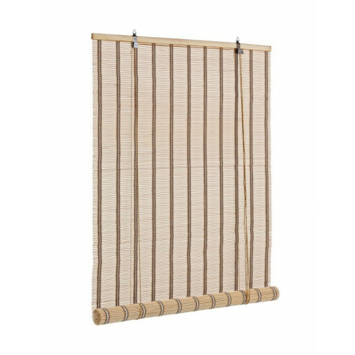 Jaluzea tip rulou din bambus natur Tolosa 90 cm x 180 h