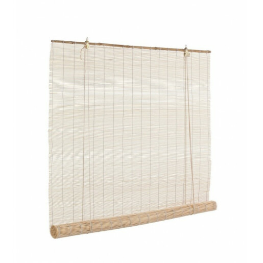 Jaluzea tip rulou din bambus natur Midollo 120x260 cm