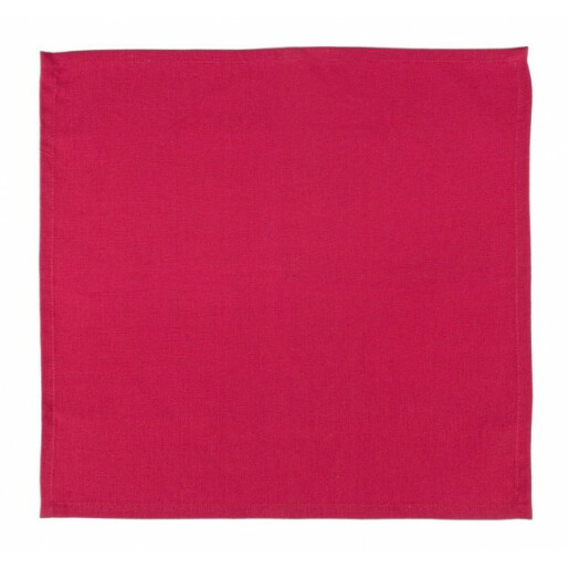 Set 8 servetele masa bumbac rosu 40x40 cm