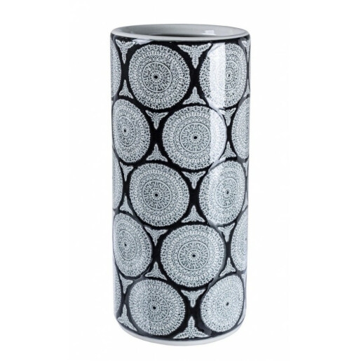 Suport umbrele portelan gri negru Antifone Ø 20 cm x 20 x 46 h