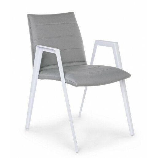 Set 2 scaune alb gri Axor 57x65x84 cm