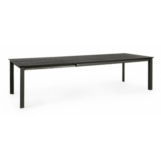 Masa extensibila aluminiu gri antracit Konnor 300x110x76 cm