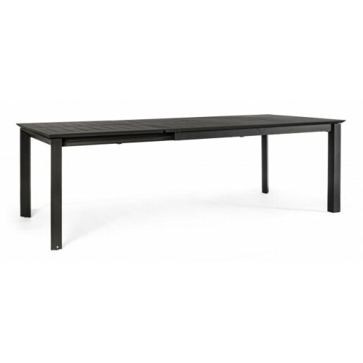 Masa extensibila aluminiu gri antracit Konnor 160/240x100x76 cm
