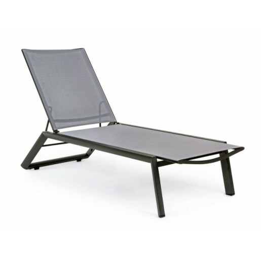 Sezlong gri Cruise 67x194x95x33 cm