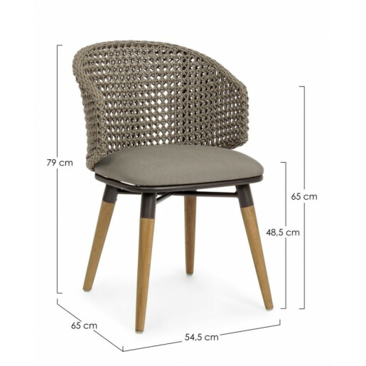 Scaun maro Ninfa 54.5x65x79 cm