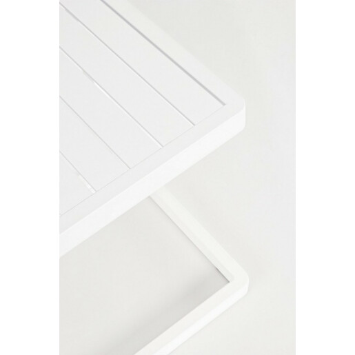 Masuta aluminiu alb Konnor 40x40x45 cm