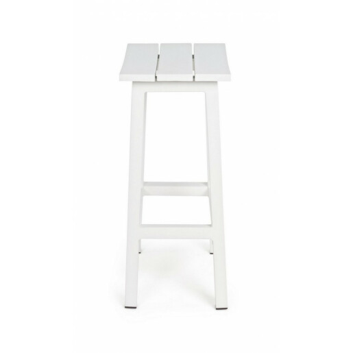 Scaun bar aluminiu alb Skipper 41.8x31x71 cm