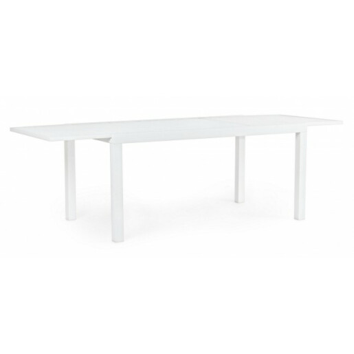 Masa exstensibila aluminiu alb Hilde 240x90x75 cm