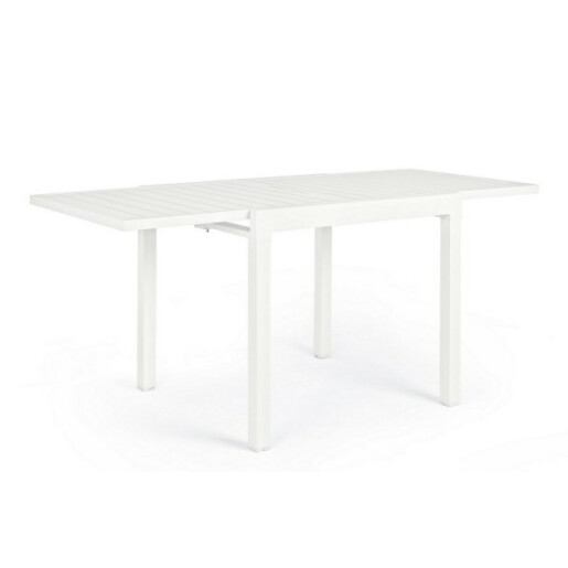 Masa extensibila aluminiu alb Pelagius 83/166x80x75 cm