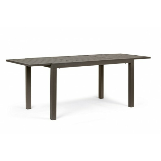 Masa extensibila din aluminium maro Hilde 140/210 cm x 77 cm x 75 h