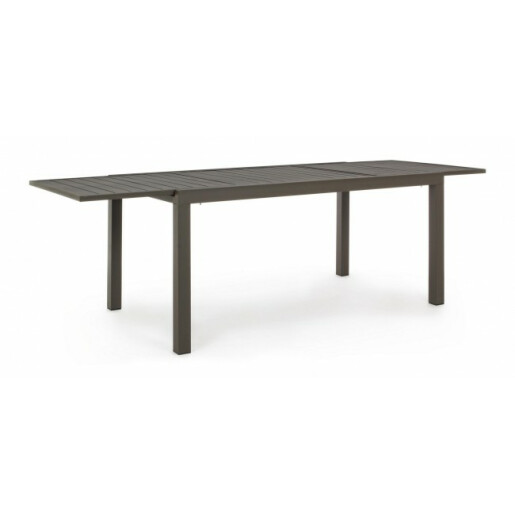Masa extensibila din aluminiu maro Hilde 160/240 cm x 90 cm x 75 h