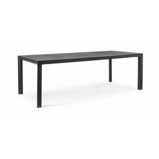 Masa aluminium ceramica gri antracit Mason 220x100x74 cm
