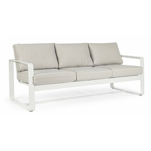 Canapea alba bej Merrrigan 194x78x84 cm