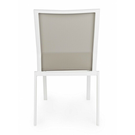 Set 4 scaune gradina alb bej Cruise 50x61x88.5 cm