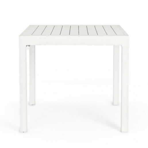 Masa extensibila aluminiu alb Pelagius 83/166x80x75 cm