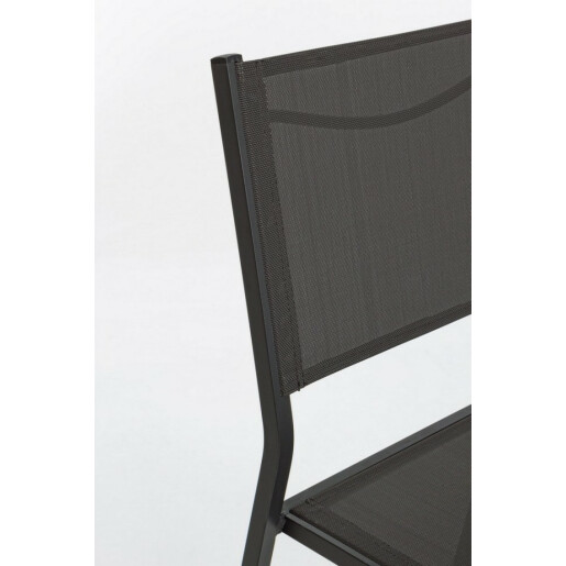 Set 32 scaune gradina gri antracit Hilde 46x57x88 cm
