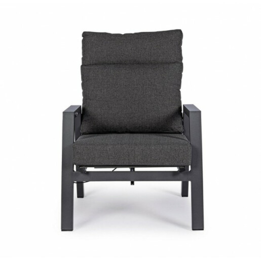 Set 2 fotolii recliner gri antracit Kledi 72x81x98 cm